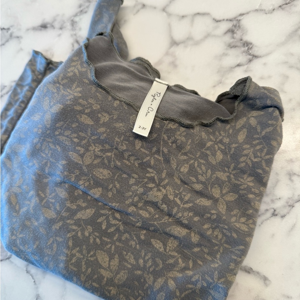 Gray Floral Rylee + Cru Toddler Set 2-3 Year